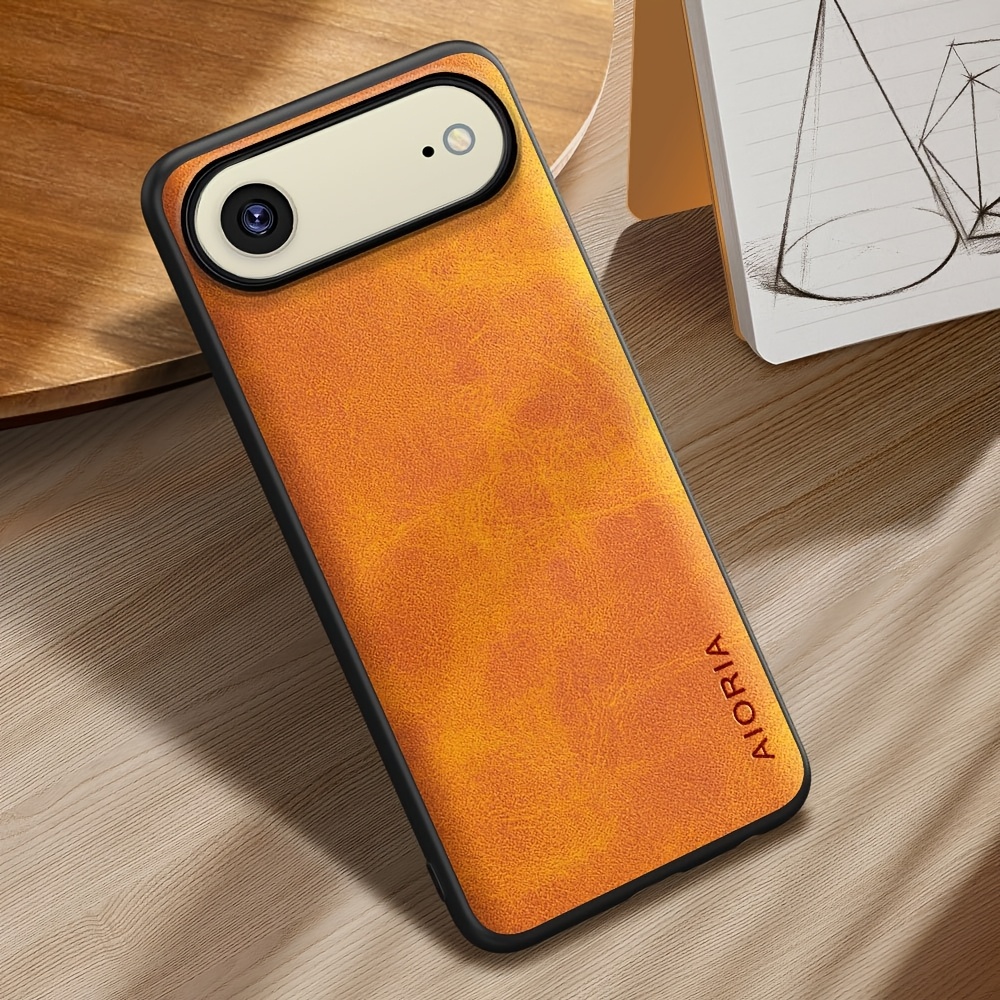 TEMU Phone Case: For Iphone Air Case Design Durable Pu Leather Stylish Elegant Phone Case