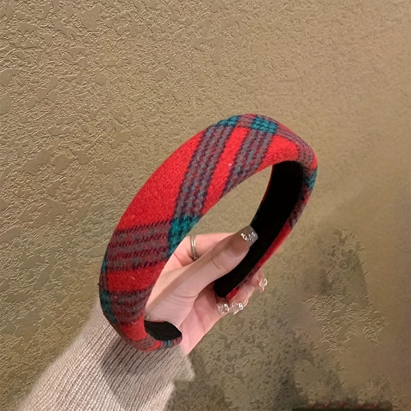 TEMU 1 pièce Nouvelle pince à cheveux/serre-tête vintage en tissu à haute couronne de style français