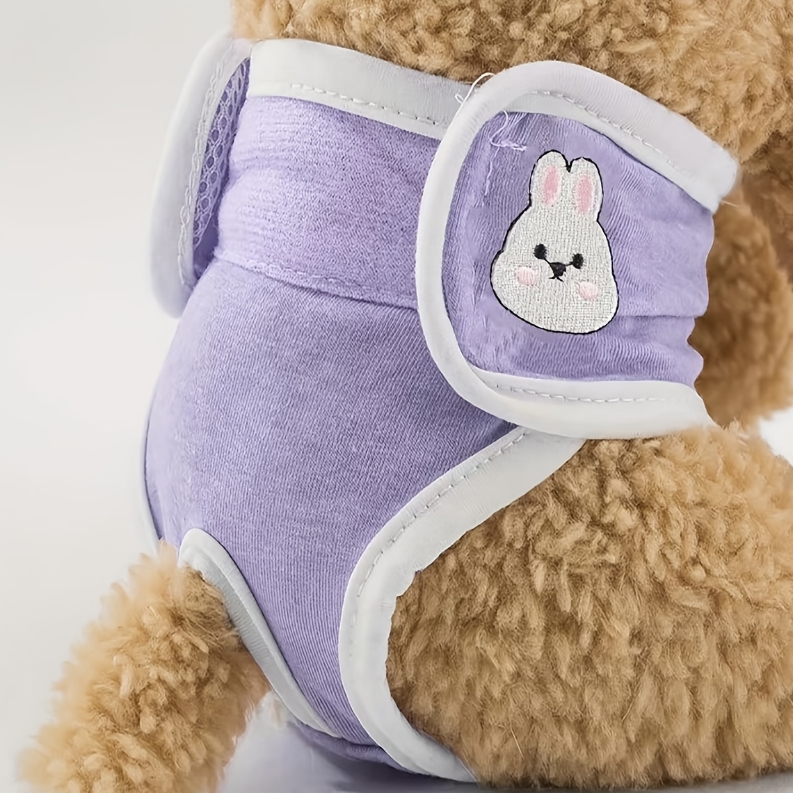 Image of Dog Sanitary Pants Anti-harassment Safety Underwear For Female Dogs In Heat Washable And Reusable Adjustable Waistband Compatible With Disposable Pads Liners Pet Diaper Pants