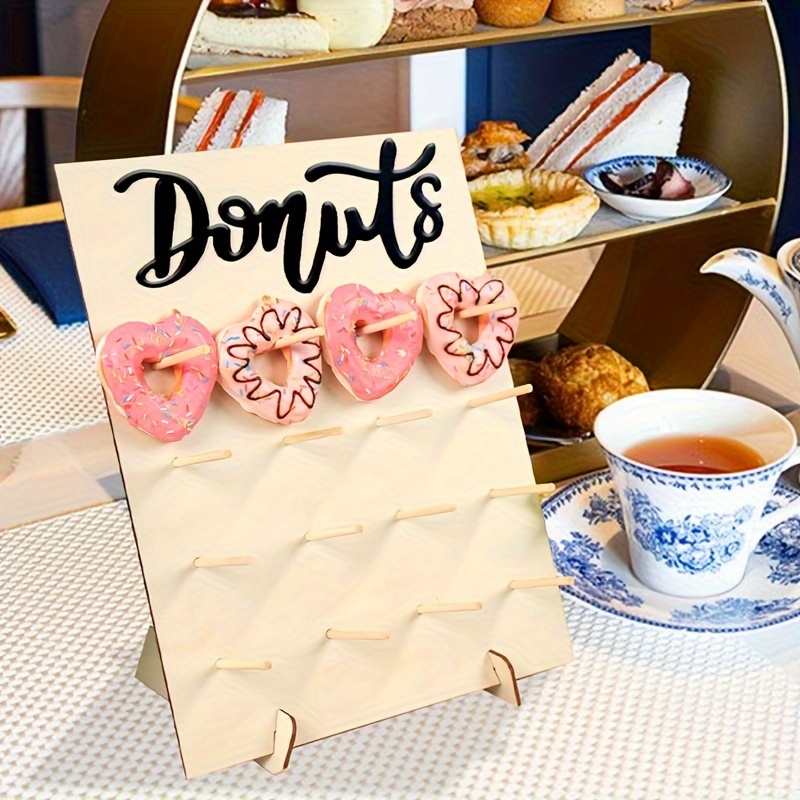 

Set, Wedding Party Wooden Donut Stand, Sweet Doughnut Holder Wedding Party Table Decor, Donuts Party Supplies, Birthday Party Candy Bar Diy Display Stand, Rustic Wedding Bridal Shower Decor