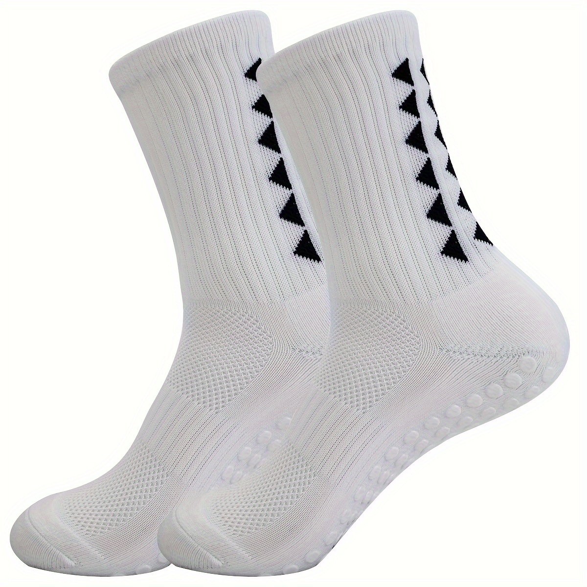 

1 Pair Of Men's Anti Odor & Sweat Absorption Crew Socks, Comfy & Breathable, Elastic Non-slip Sport Socks For Men's Outdoor Activities