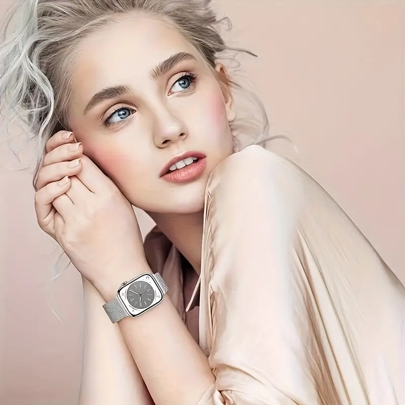 bracelets   en acier inoxydable pour for iwatch series ultra 9/8/se/7/6/5/4/3/2/1 - fermoir magnétique, bracelet en     à leau compatible avec les modèles 49 mm/45 mm/ /42 mm/41 mm/40 mm/38 mm détails 13