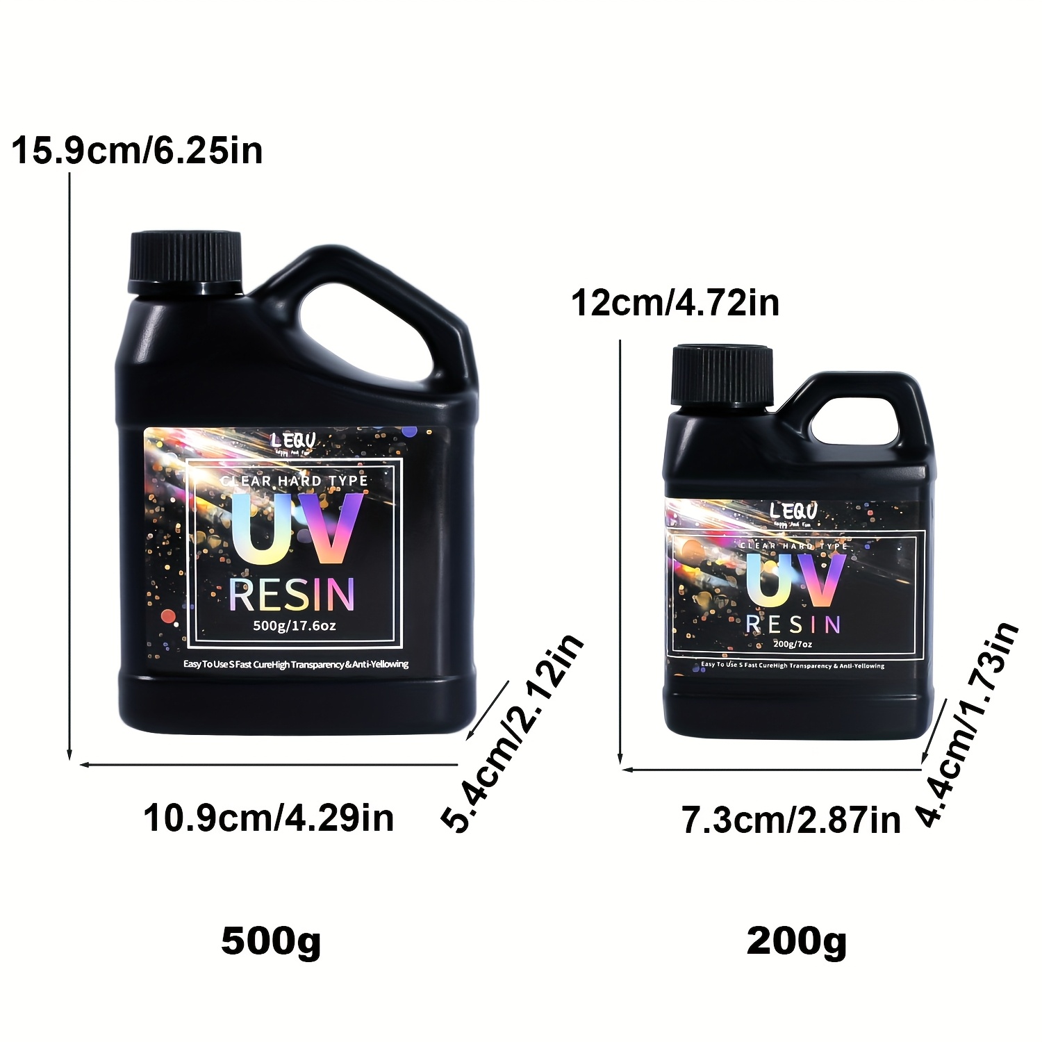 TEMU 200g Resin, Upgraded Resin Kit, Fast Curing, , High Gloss, , Low- Hard Epoxy Resin, Suitable For Jewelry Making, Casting And Coating Processes