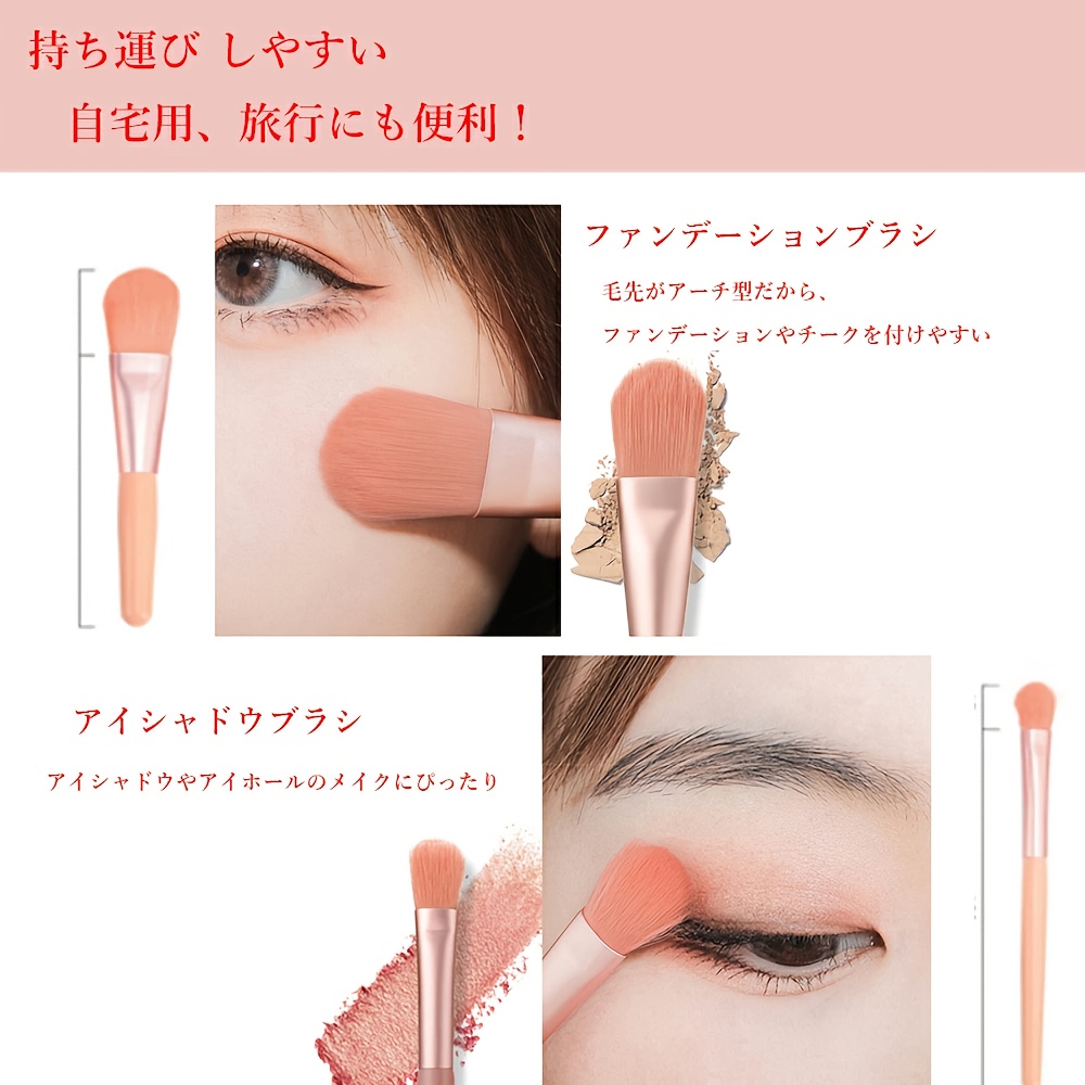 8セット ポータブルメイクブラシセット、コンシーラー、パウダー、ソフトブラシ、 メツール、初心者向けミニキット、携帯用 ーツール 商品詳細 4