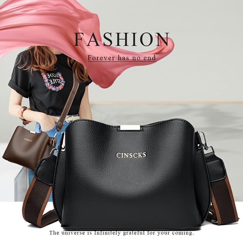 

Detachable Shoulder Strap Casual Tote Bag, Retro-style Shoulder Bag For Women Daily And Shopping Use