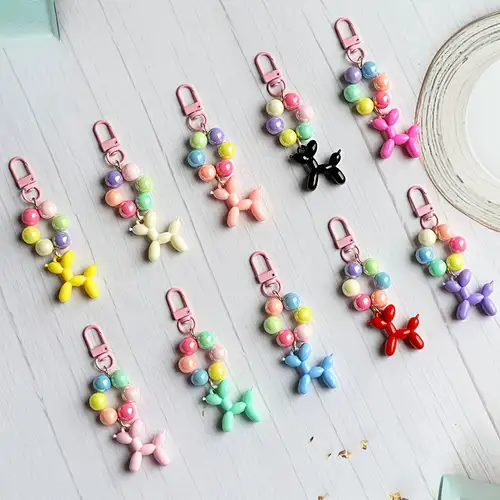 Hayaww 6 stuks ballon hond ontwerp sleutelhanger sleutelhanger hond sleutel chain huisdier sleutelhanger autosleutelhanger sleutelhanger voor autosleutels, handtas, portemonnee, Meerkleurig, M Hayaww 6 stuks ballon hond ontwerp sleutelhanger sleutelhanger hond sleutel chain huisdier sleutelhanger autosleutelhanger sleutelhanger voor autosleutels, handtas, portemonnee, Meerkleurig, M