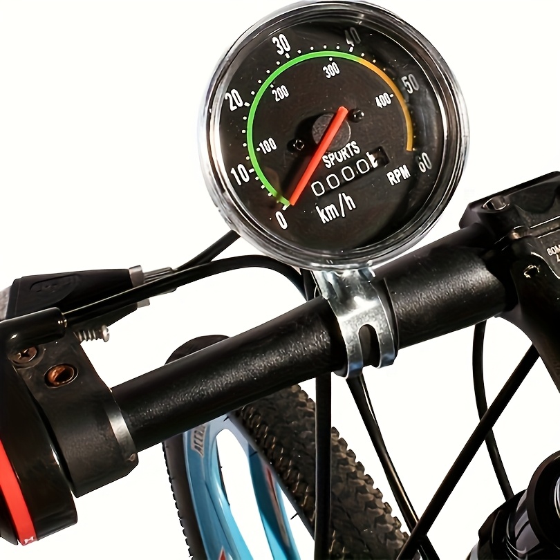 E-shop 5-Festival-Karneval-Fahrrad-Mechanischer Tachometer & Kilometerzähler – Rund/Quadrat Doppelanzeige mit RPM, Geschwindigkeit, Distanzmessung –