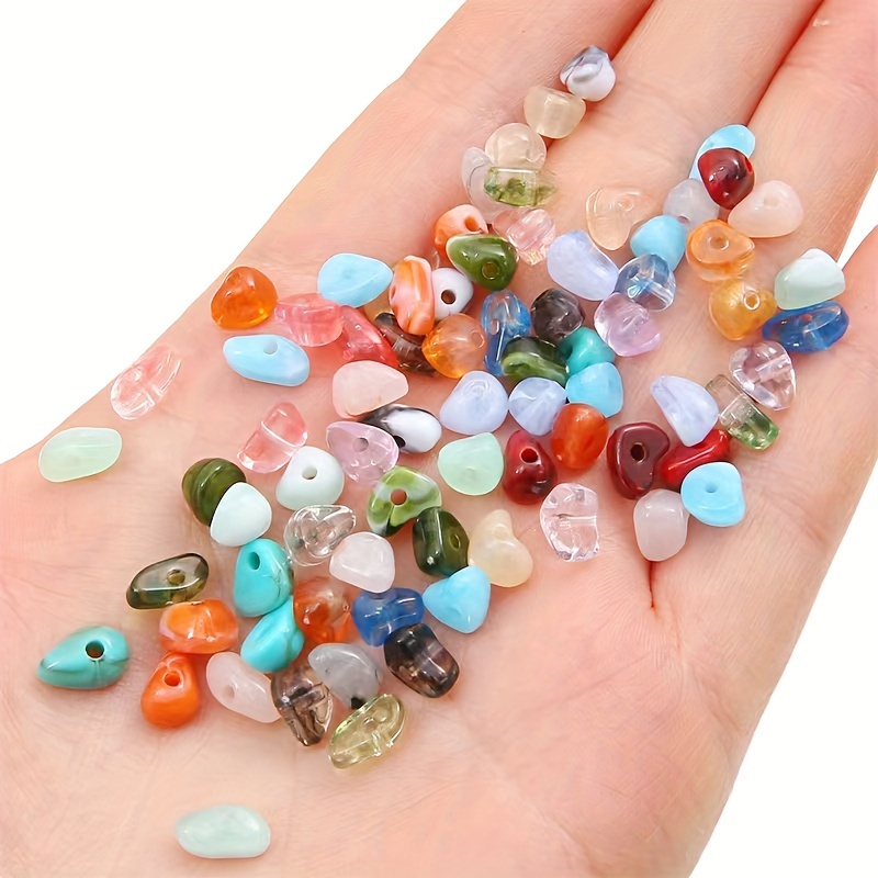 

Lot de 150 perles acryliques irrégulières en pierre concassée dégradée, assortiment de perles d' de pierres naturelles pour la fabrication de bijoux faits main