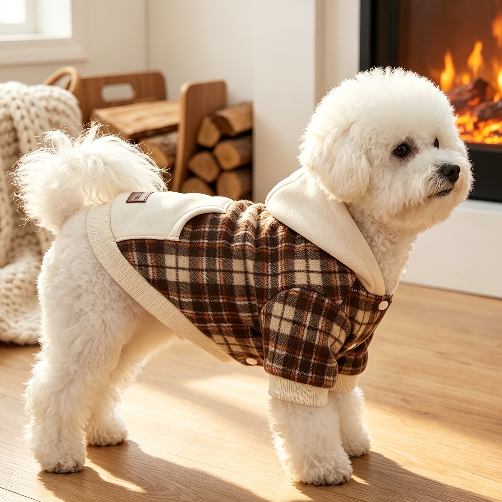 pet contrast color   sweatshirt Product details 6