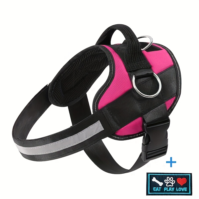 No-Pull Reflective Dog Harness, Breathable Adjustable Vest with Handle