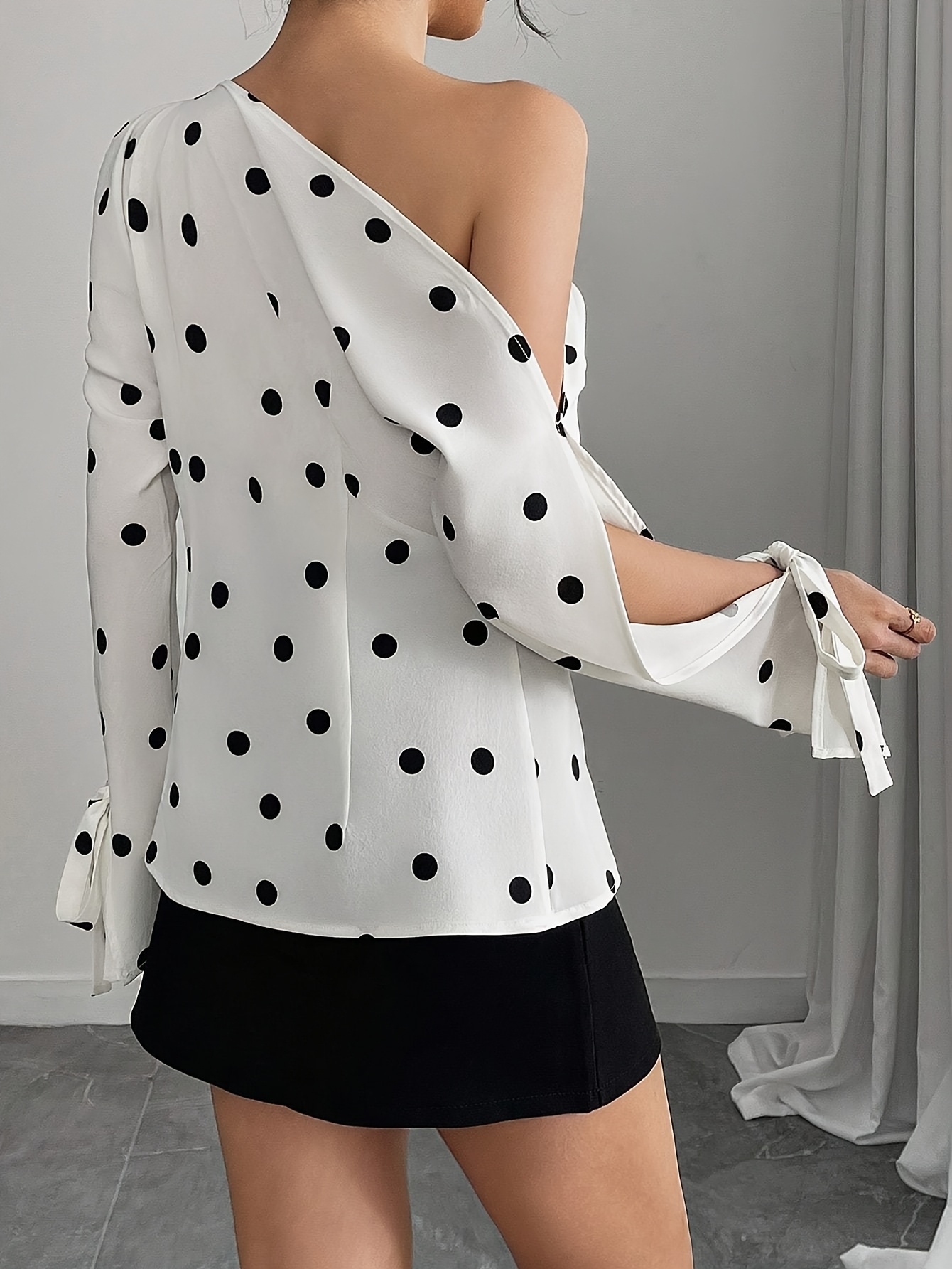 blouse femmes à épaule dénudée détails Temu Mauritius