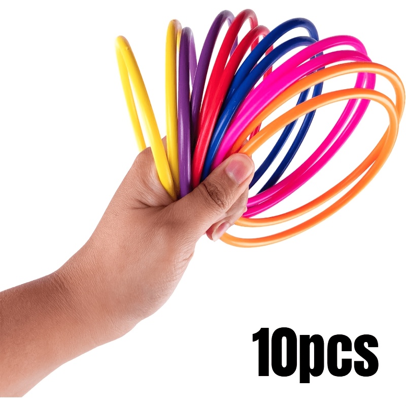 10pcs Assorted Varieties Outdoor Speed And Agility Practice Rings - Perfect For Parties And Backyard Fun