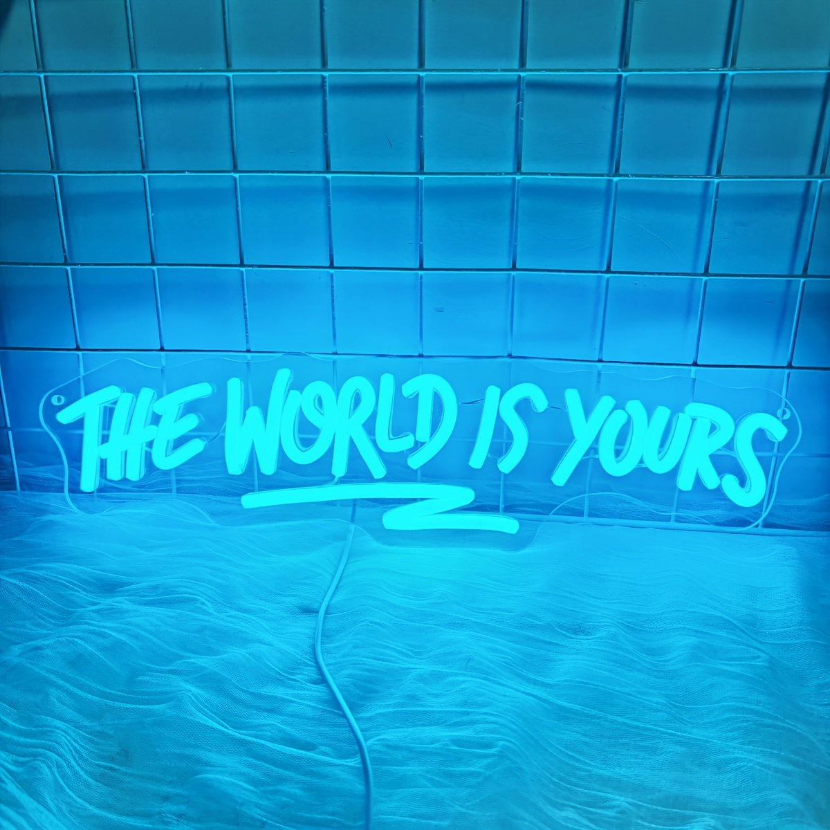 Image of Neon Light Sign Saying '' For Decorating Bedroom Walls, Usb. An Acrylic Led Sign Perfect For Gaming Rooms, Bars, And Party Decorations, Making Great Gifts For