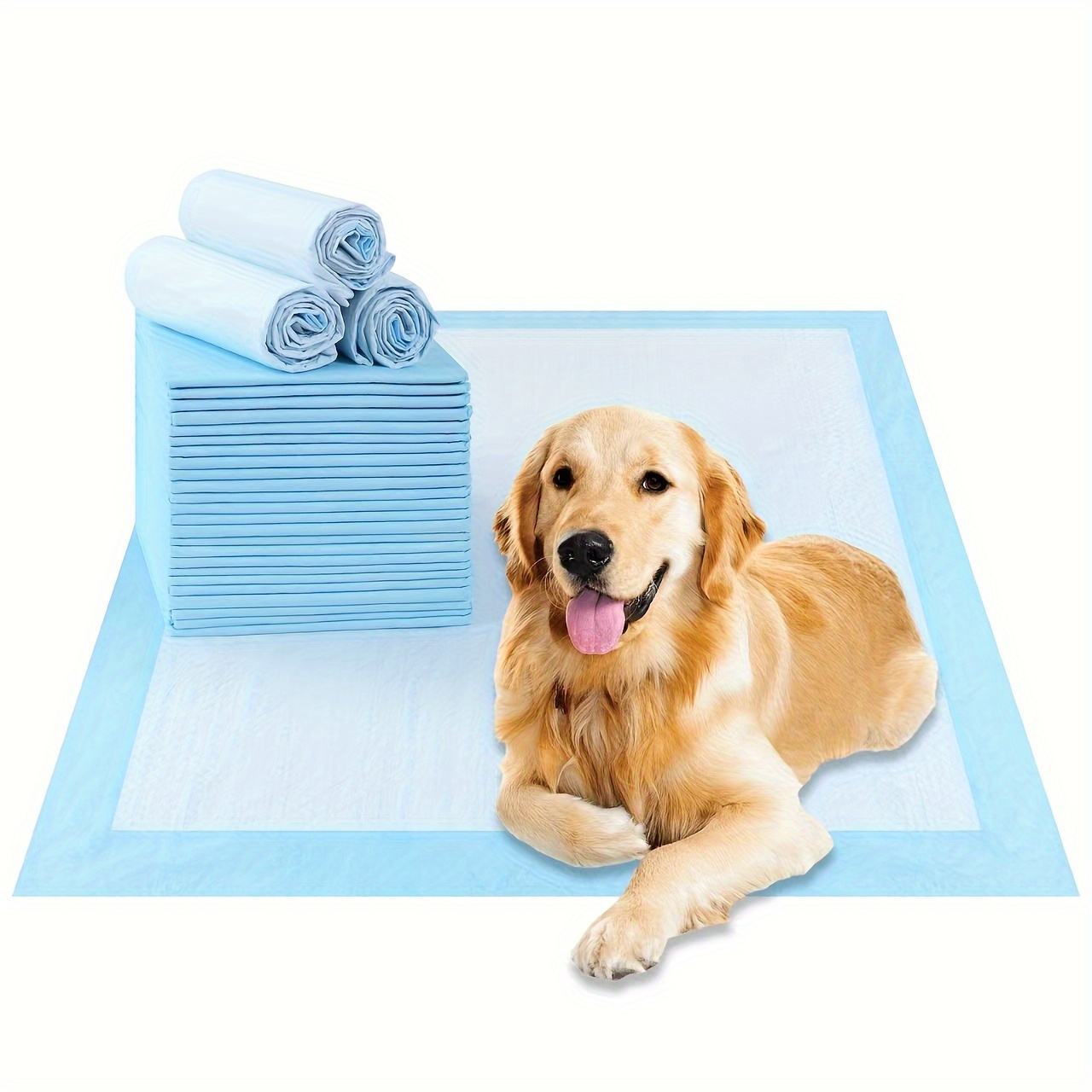 

Mvtuma Extra Large 31" X 36" Blue Dog Training Pads - , Leak-proof & Pet Potty Mats For Housebreaking