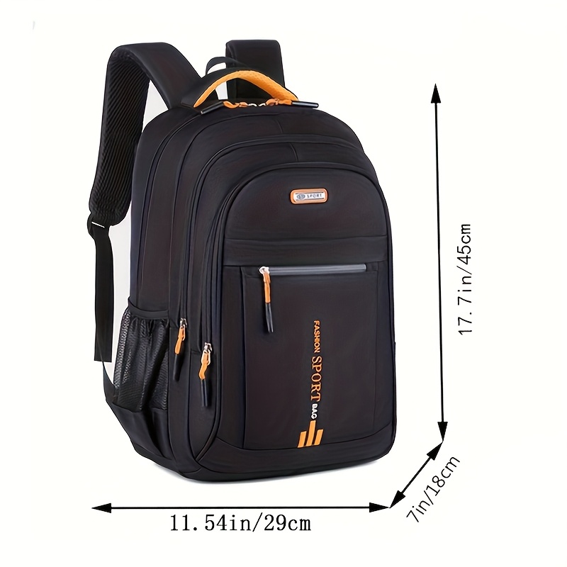 Mochila de ocio de 45 x 29 x 18 cm para equipaje y computadora, con cremalleras orientadas al azar, foto 4