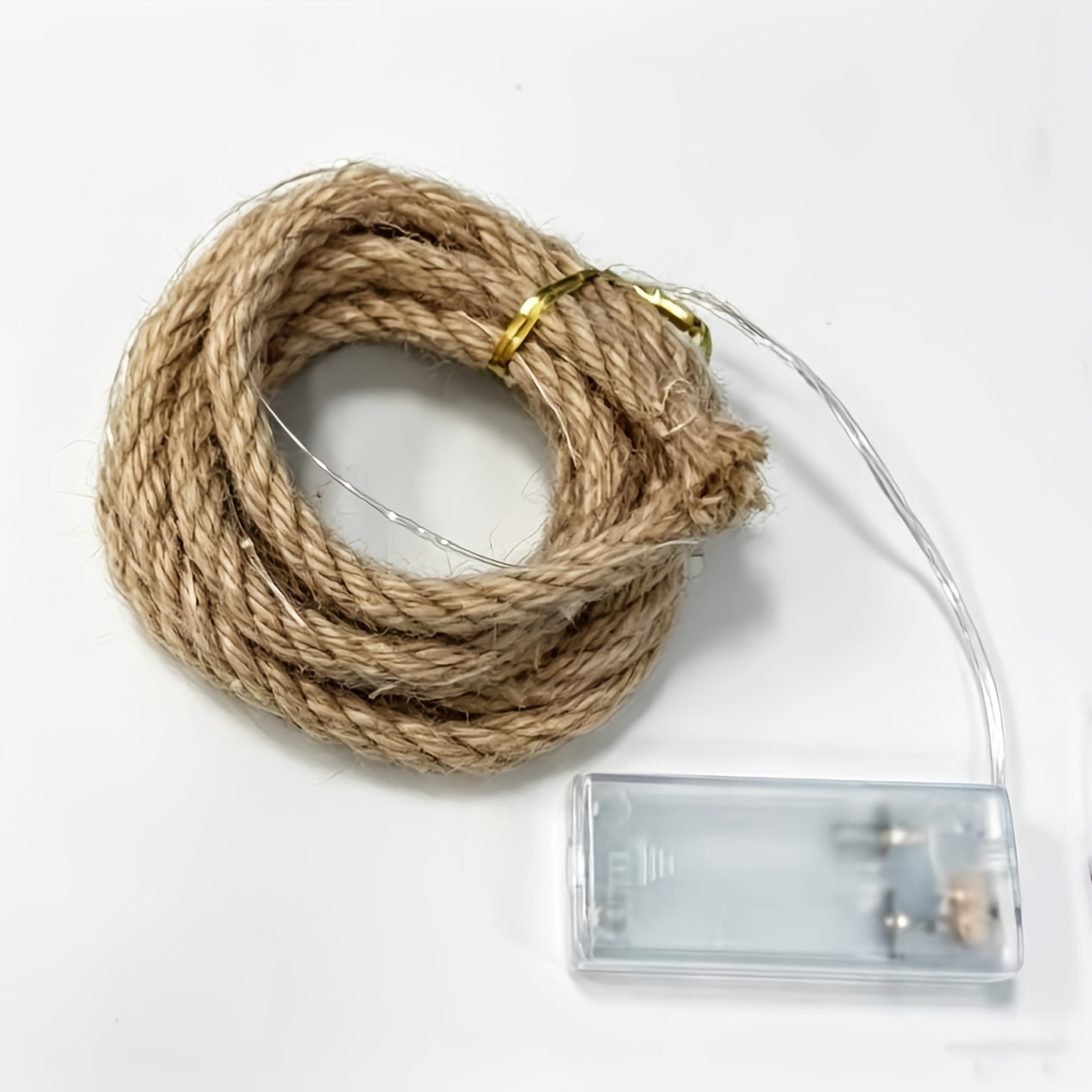 TEMU 1pc Rope Led String Lights, 20 Leds, [2 Meters/78.74 Inches], [warm White] Led Rope Lights, Battery-operated Indoor Decorative Lights, No Power
