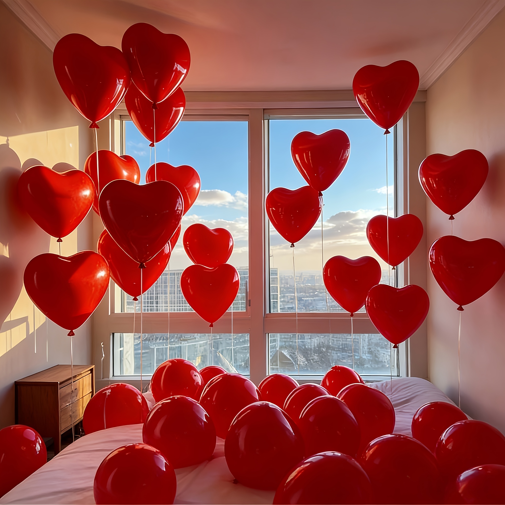 TEMU Set di 16 palloncini in lattice a forma di , dimensioni 10 pollici - Set decorativo multiuso per compleanni, matrimoni, San, di matrimonio,