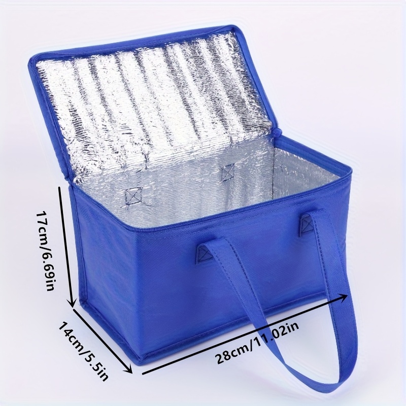 1pc Insulated Cooler Bag For Drinks And Lunch - Portable And Durable Aluminum Foil Material, No Food Contact - Keep Your Food And Drinks Fresh And Cold All Day