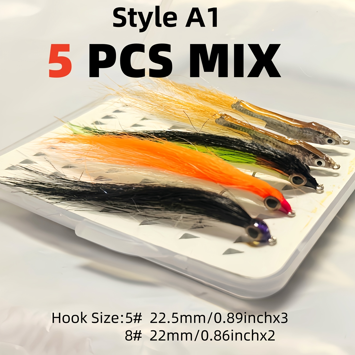 Image of Lifelike Fly Fishing Flies Kit With Box Minnow Streamer Baitfish Artifical Fishing Bai For Trout, Salmon Freshwater Saltwater Fishing Lure -beginner ,gift For