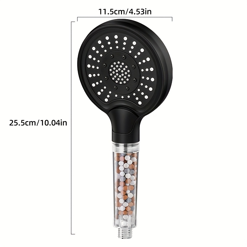 High Pressure Filtered Handheld Shower Head with 6 Spray Modes