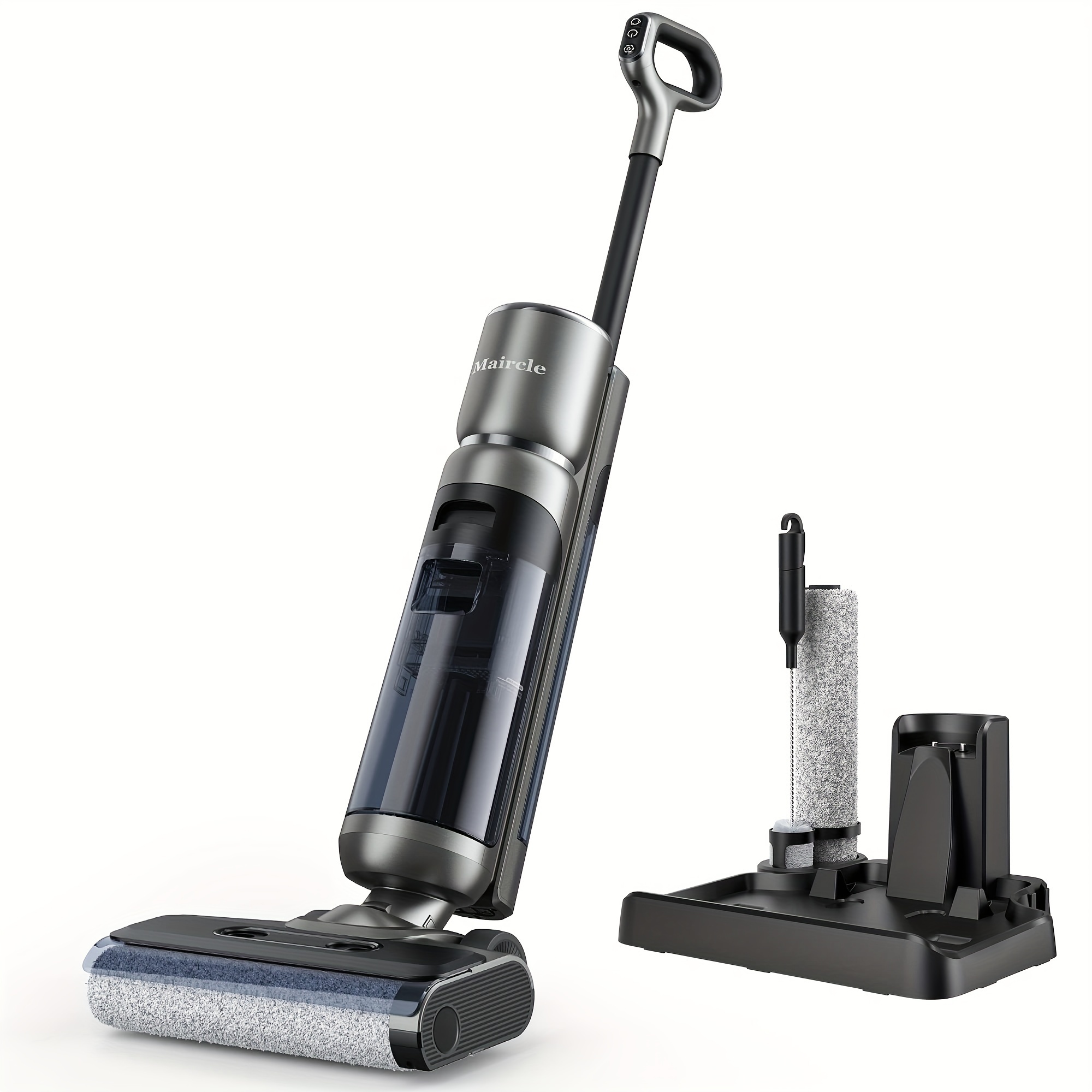 TEMU Cordless Vacuum Mop Smart , Cleaning Wet Dry Vacuum Cleaner, And Voice , And Self-cleaning, Great For Hardwood Floor