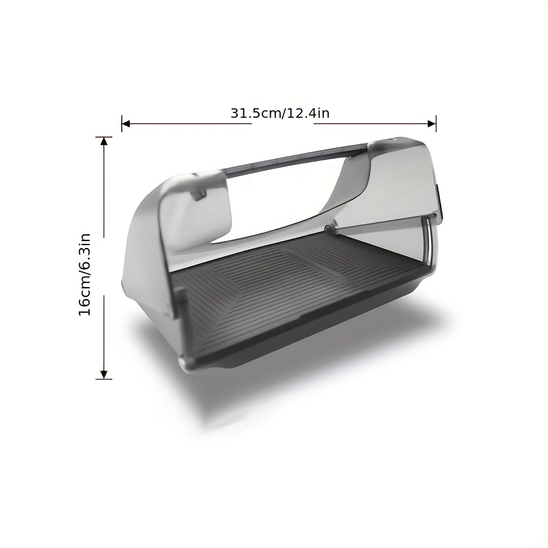 Storage Box Control Screen For 2025 And Model 3 Highland 2024, Featuring An Abs Hidden Organizer Tray For Console, , Automotive Interior Accessory