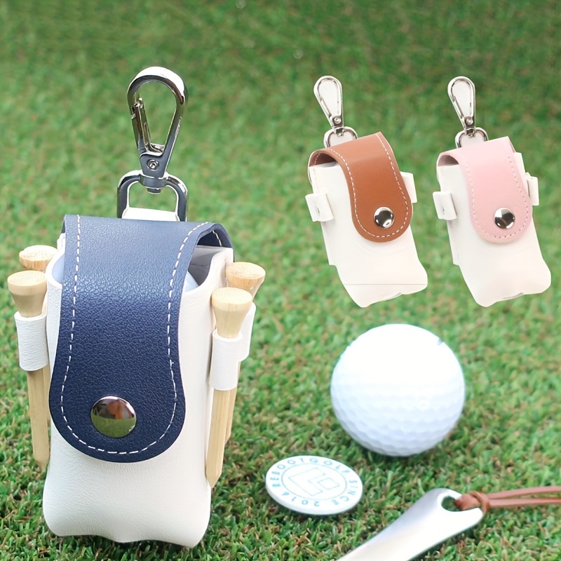 1pc pu golf bag mini golf waist bag golf accessories details 0