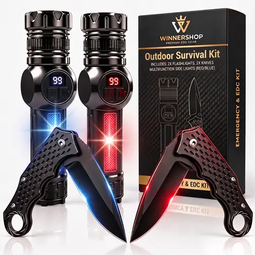 Keychain Switchblade Kit edc gadgets sold on Temu United States
