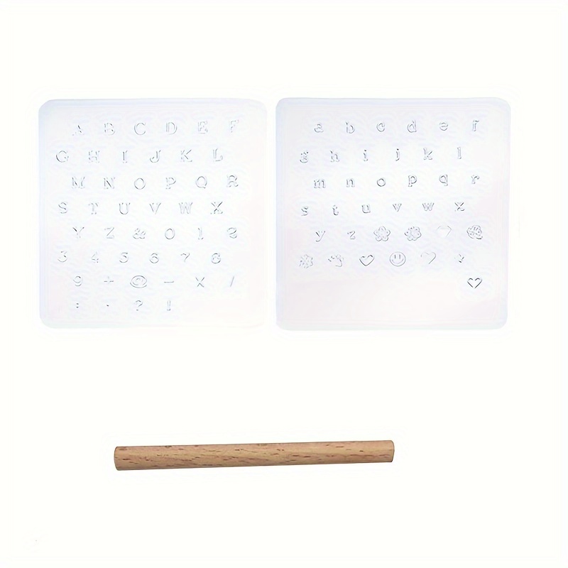 Clear Plastic Letter Stamps Set: Includes Alphabet Numbers - Temu