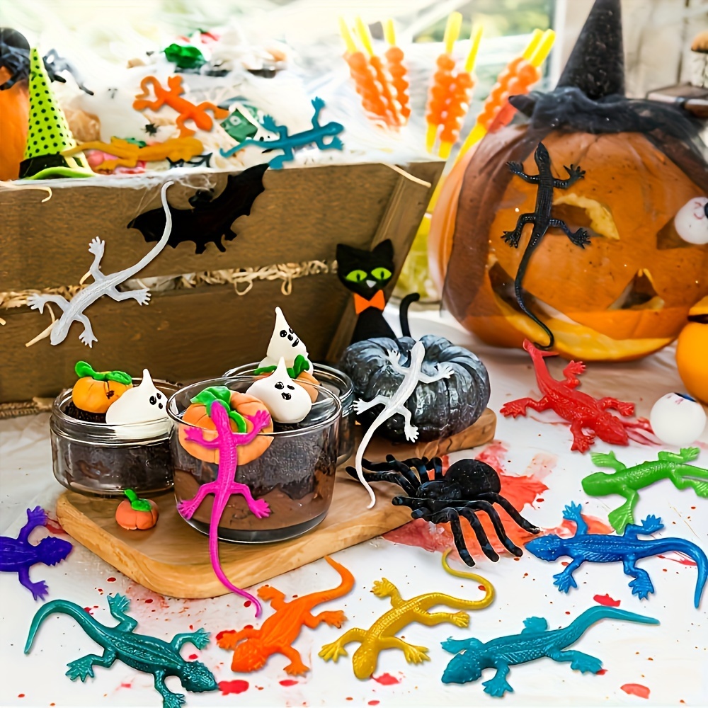 

[customer ] 10pcs Halloween Lizard Party Decoration Set - Trick-or-treat Buckets, Easter Baskets, And Classroom , Best For Christmas, Thanksgiving