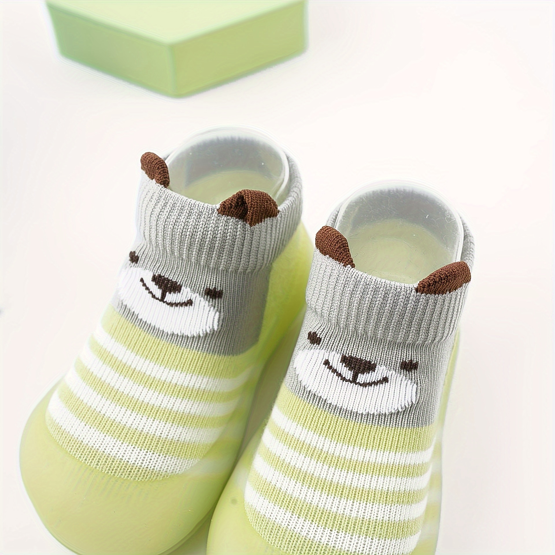 Cute Cartoon Comfortable Slip On Sock Shoes For Baby Boys, Breathable Non Slip Walking Shoes For Indoor Outdoor, Spring And Autumn
