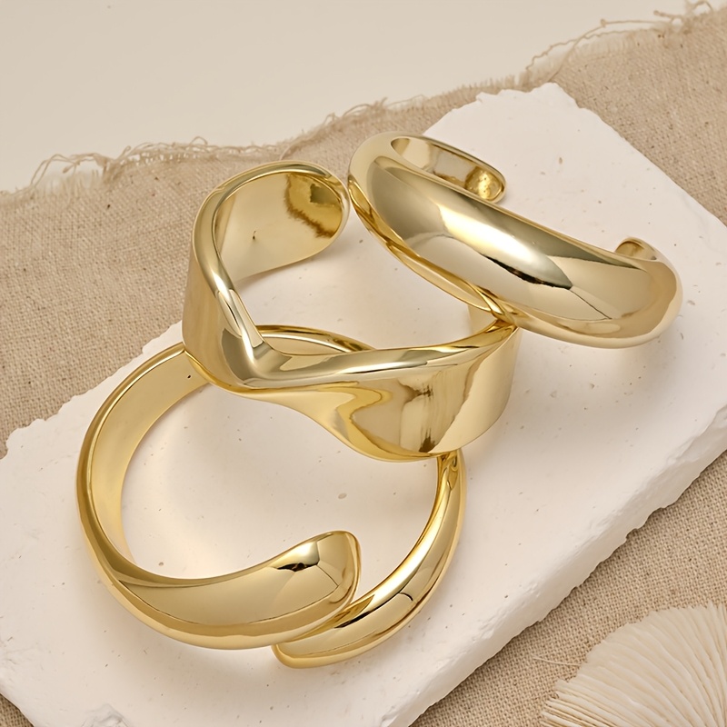 3pc Elegant Cross-Arm Bracelets Set