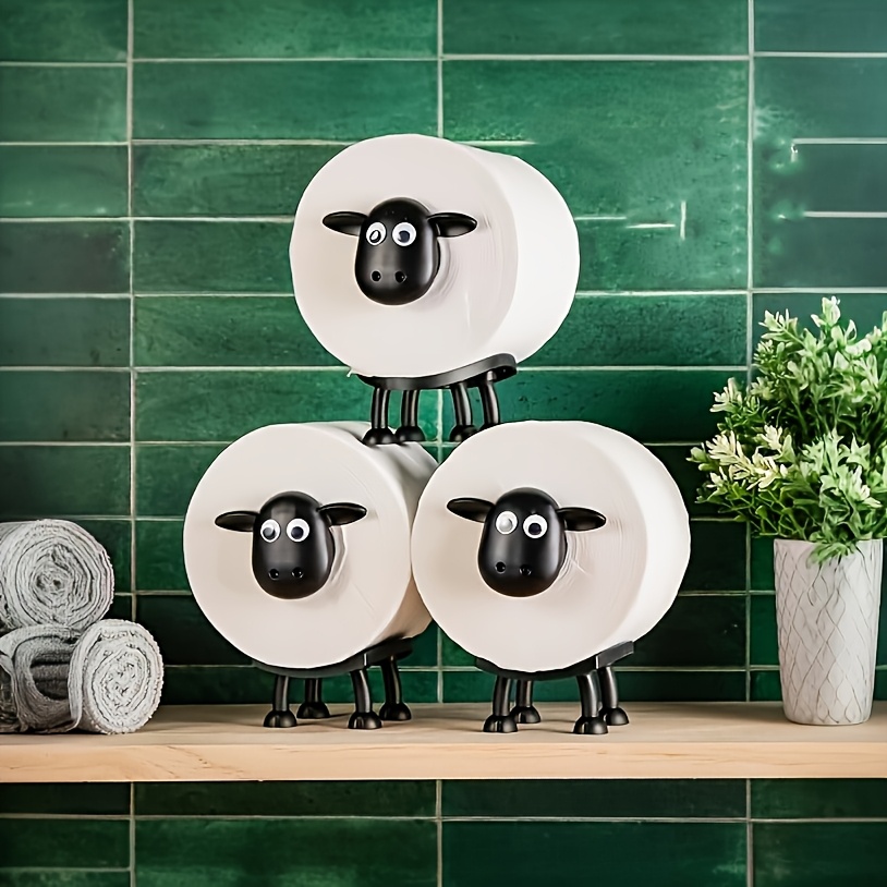 

Creative Sheep Tissue Holder, Plastic Sheep-shaped Toilet Paper Holder, Holiday Party Supplies