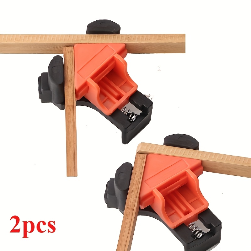 Image of 2pcs/4pcs Woodworking Right Angle Clip 90° Fixer Photo Frame Clip Picture Frame Clip Home Tools Woodworking Quick Clip Angle Clip