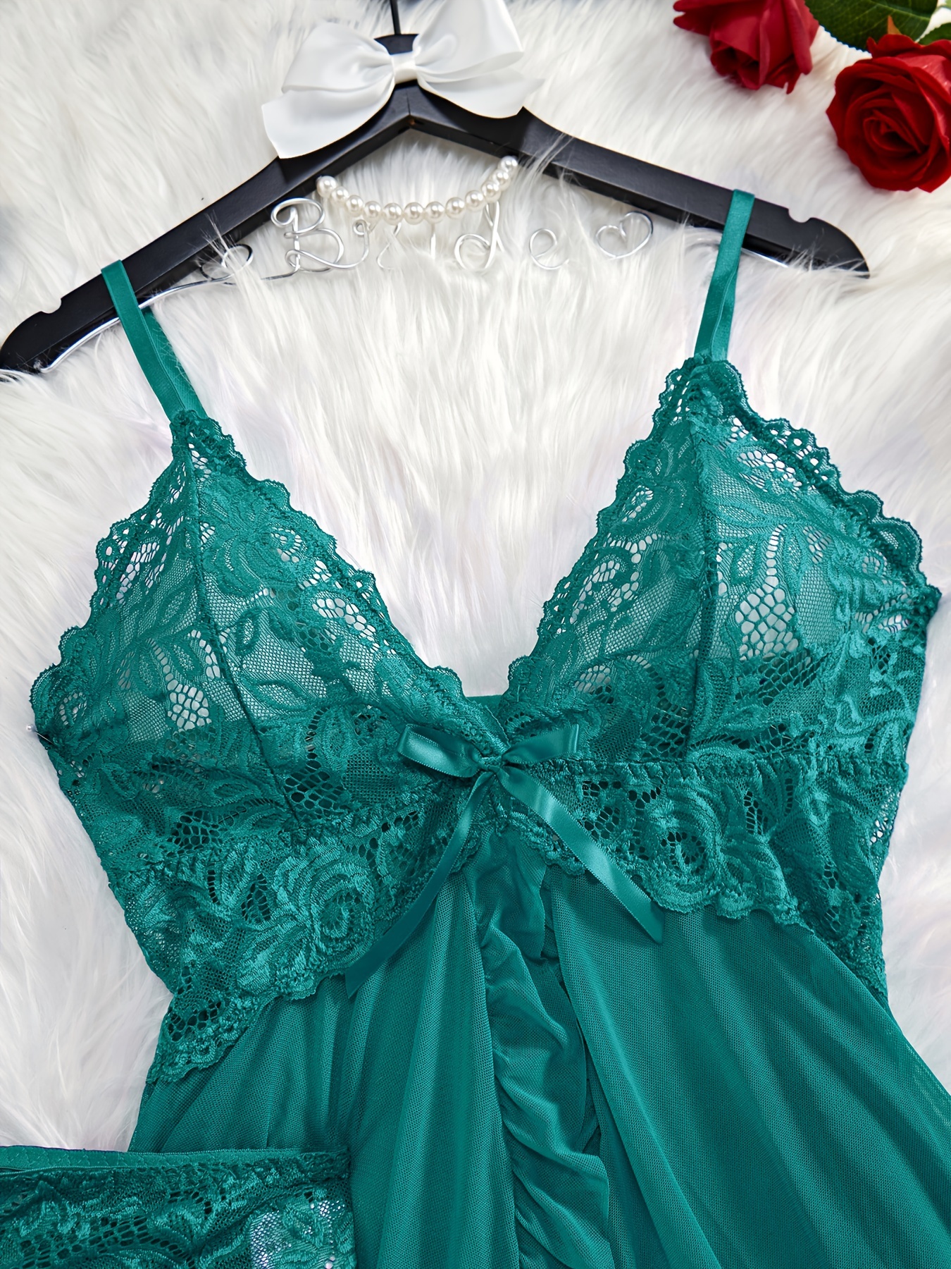 Nighty New Ladies Night Suit Wear Panty For Women Green Colour Lingerie