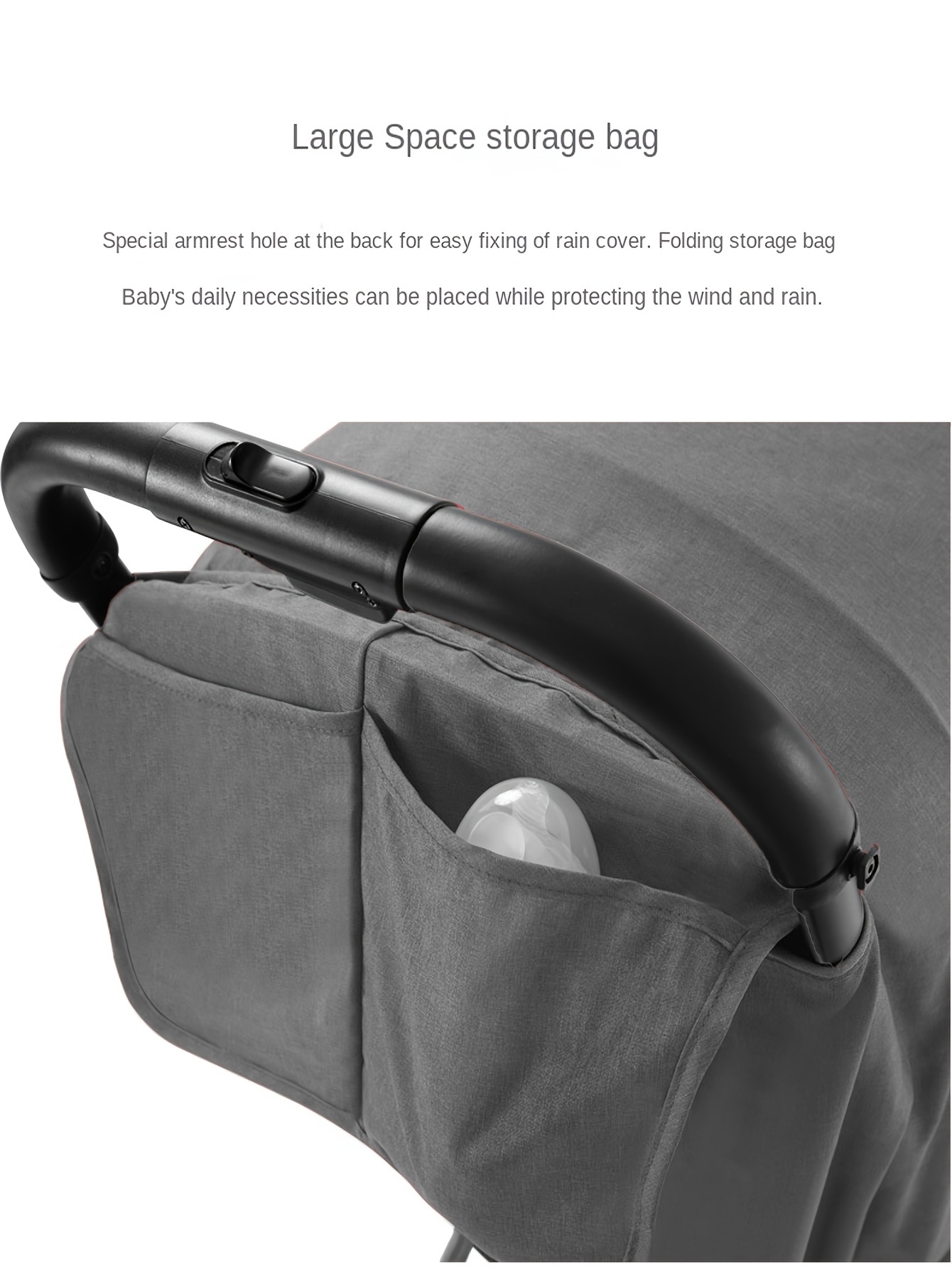 stroller rain cover windproof dustproof cold resistant with high viewing window splash guard for small pushchairs details 13