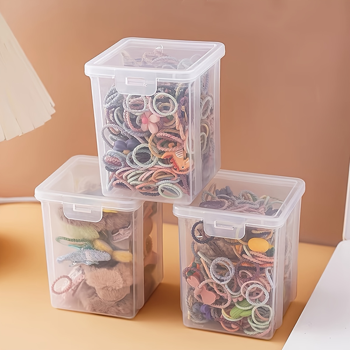 

3- Storage Boxes With Lids - Dustproof, , Moisture- Plastic Organizers For Jewelry And , Diy Crafts, Jewelry Display & Packaging