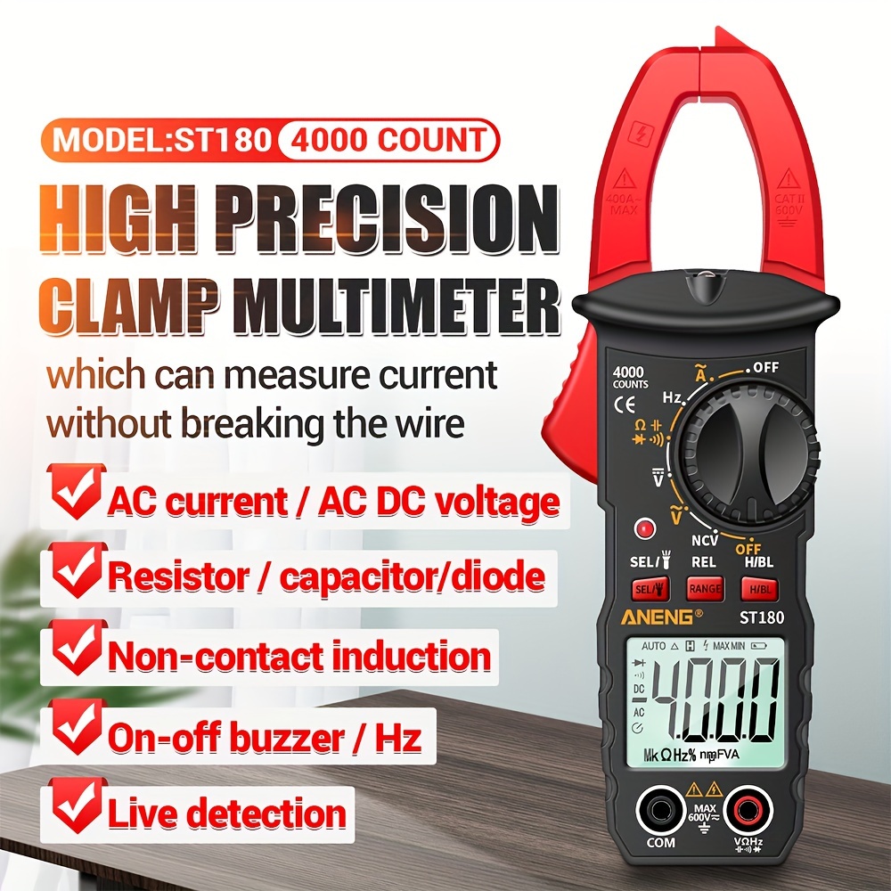 st180 meter multimeter measuring pen 4000 ncv measurement ac current ac electrical details 1