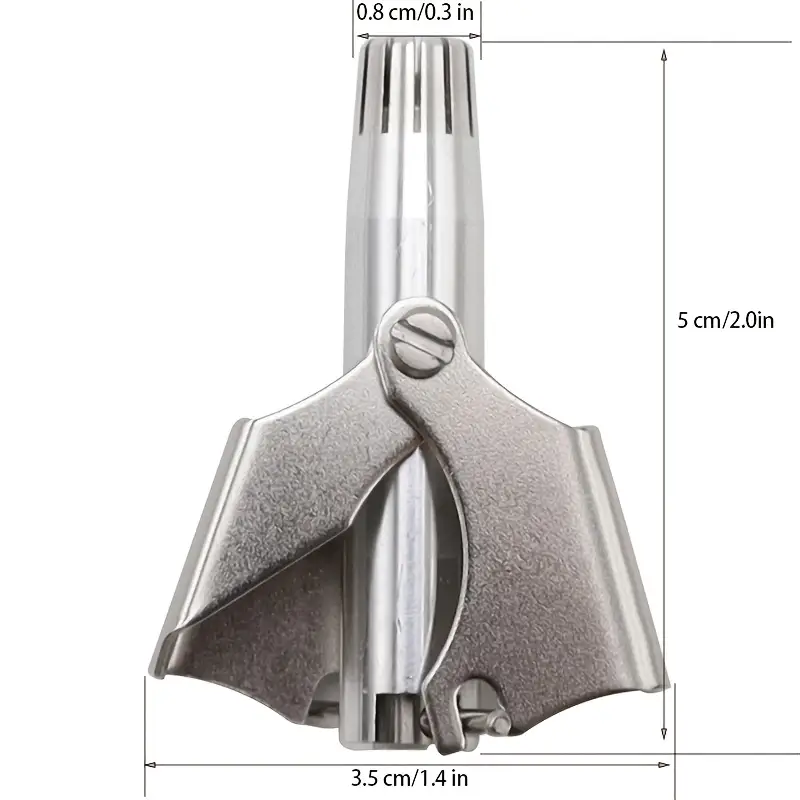 manual nose hair trimmer set for men and women stainless steel 12 teeth   nasal hair clippers waterproof   battery free with clean brush travel organizer Product details 8