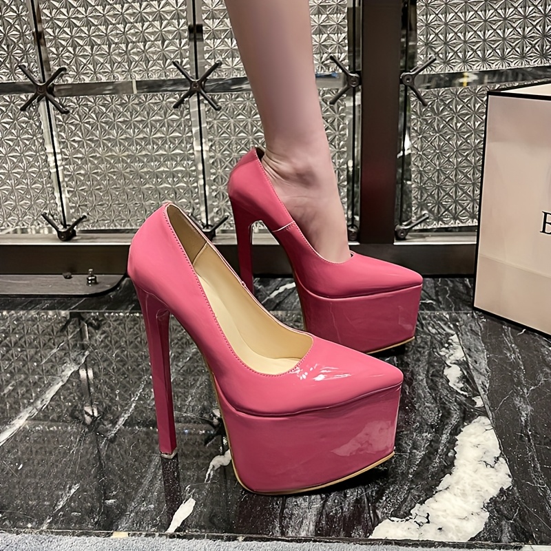 womens block heel pointed toe pumps Temu Ireland