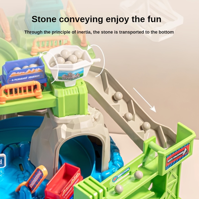 Kids' Electric Train with Track for Mountain Adventures