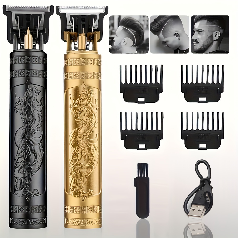 Tondeuse Cheveux et Barbe Professionnelle T Pour Homme Sans Fil  Rechargeable USB