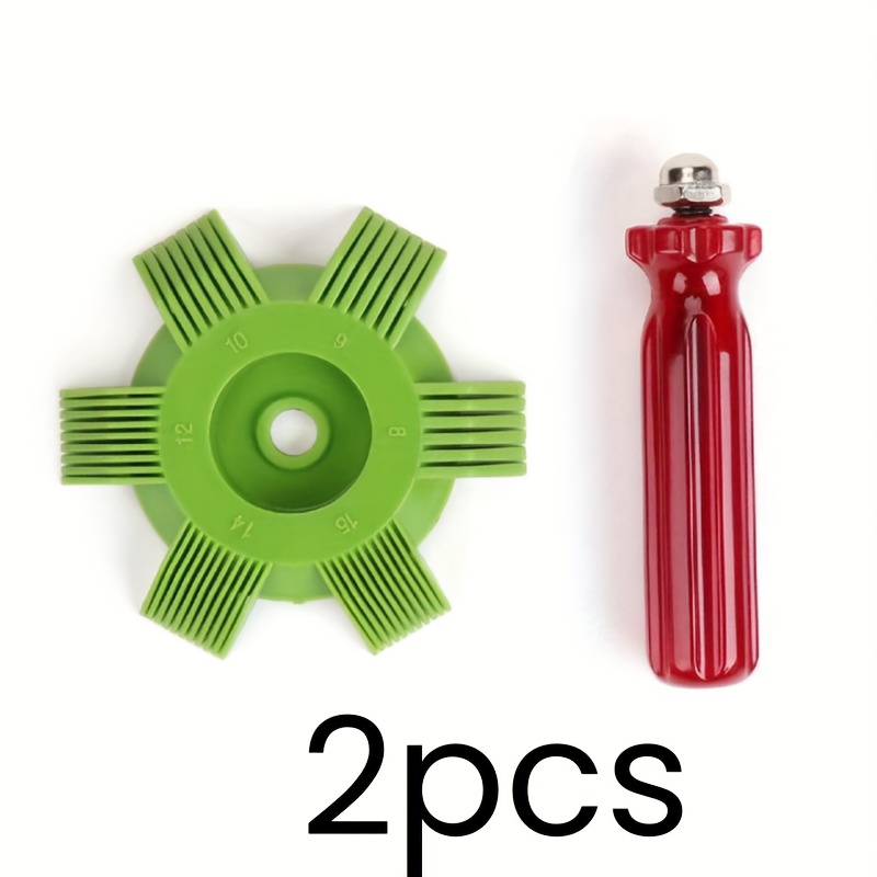 TEMU 2pcs Automotive Air Conditioning Fin Comb Repair Tool - A Plastic Condenser Scrubber And Radiator Cleaner. A Cleaner And Combing Tool Suitable For The Cooling Systems Of All Vehicle Models.