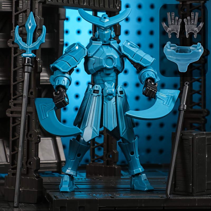 Movable Dolls 3D Printed Mecha Warriors Toy Figure