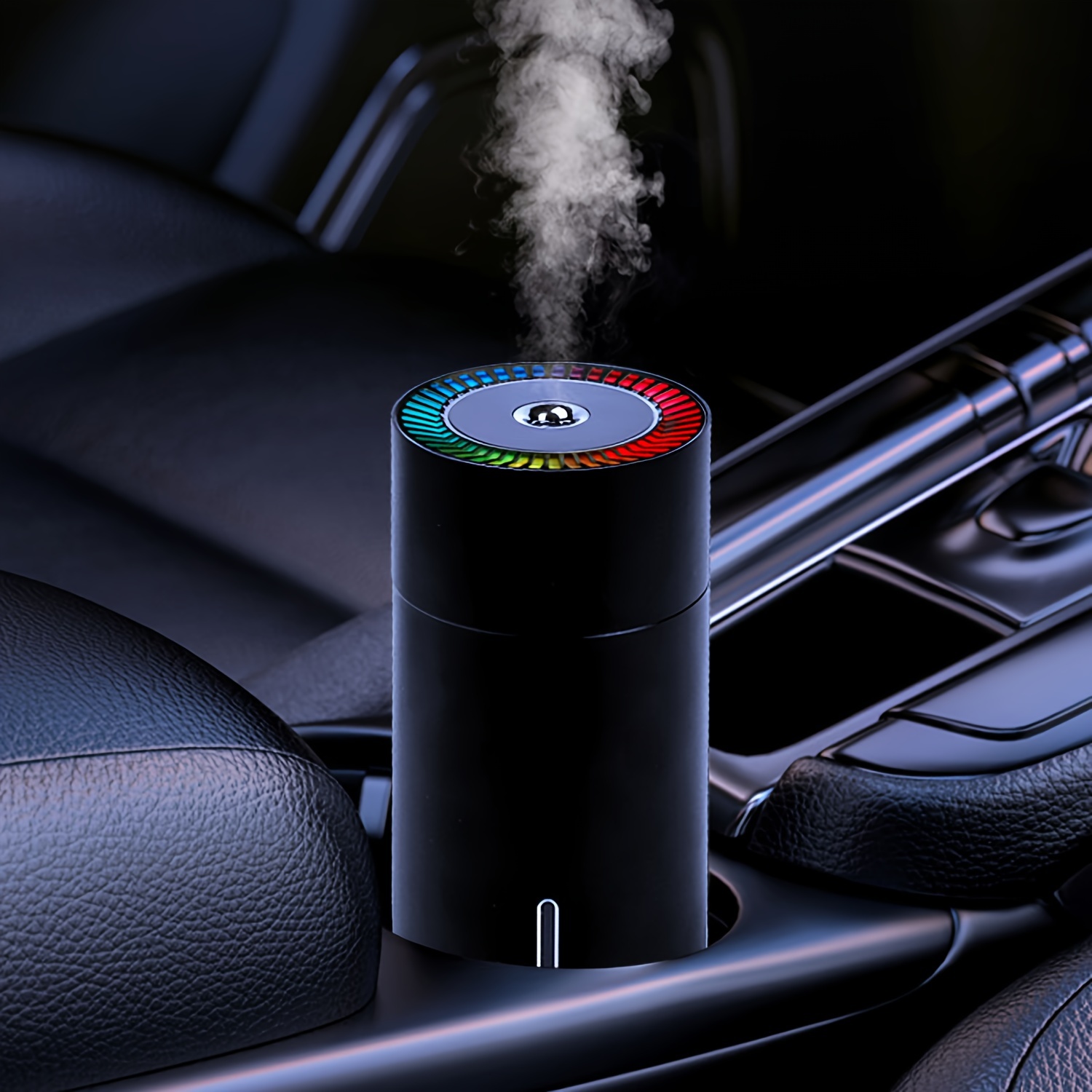  Mini humidificador humidificador de coche Cool Mist Fragancia  aromaterapia USB con luz nocturna LED para coche, oficina en casa (blanco)  : Automotriz