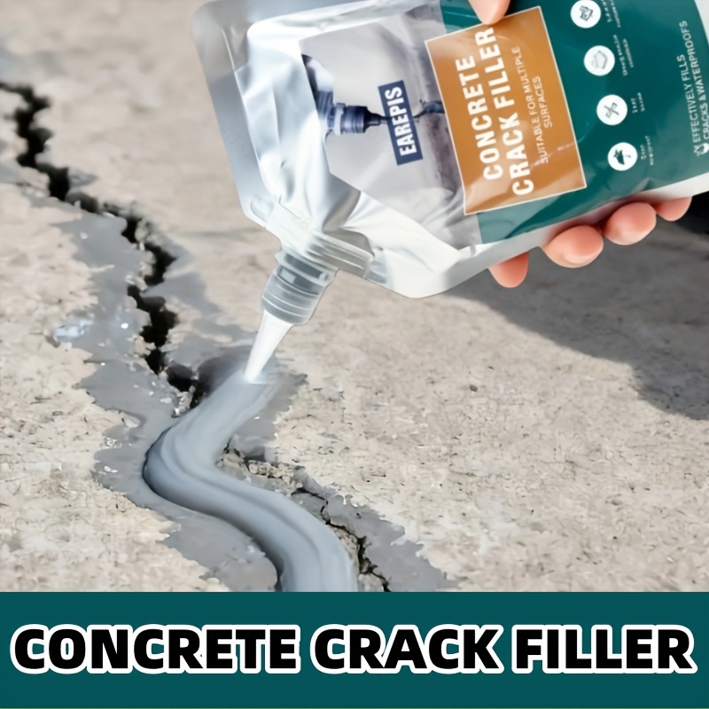 500ml large capacity concrete crack filler   grouting material for concrete crack repair cement crack filler wear resistant quick drying suitable for concrete restoration floors walls roofs tiles and home decoration