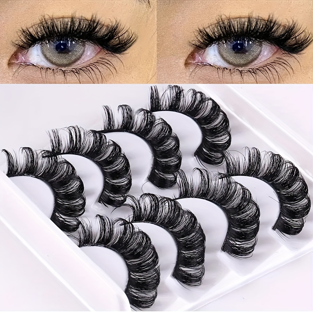 

4 False Eyelashes - 3d Fake , Long & , Reusable & To For - & Unscented