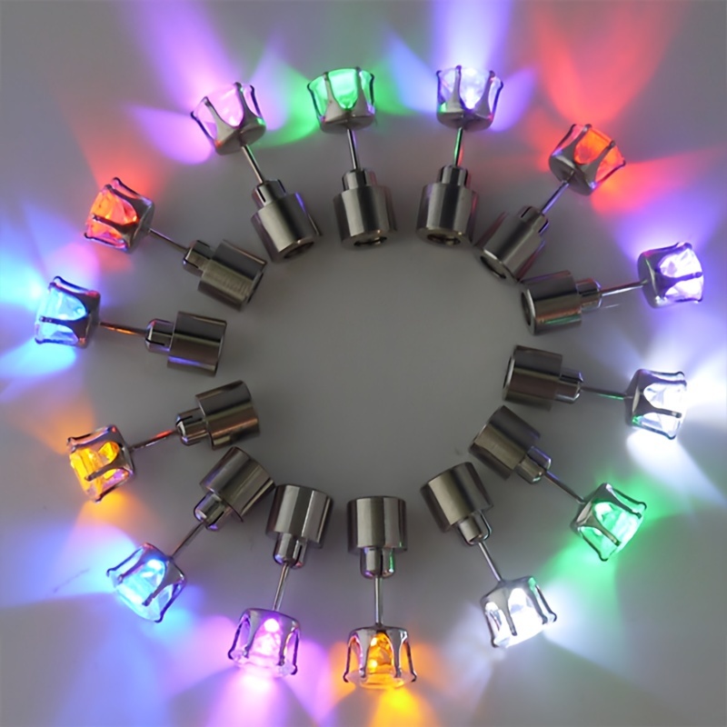 

2 Hip-hop Glowing Steel Suitable For Women Halloween Christmas Jewelry