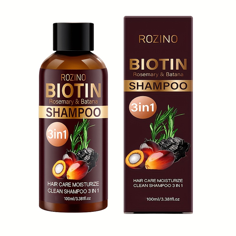Image of Wash Days, Stay Hair-free After . Biotin & Rosemary & Batana 3-in-1 Shampoo 100ml, Containing Multiple , Provides Rich Foam, Powerful Deep Cleansing And Oil Control, Instant , Long-lasting