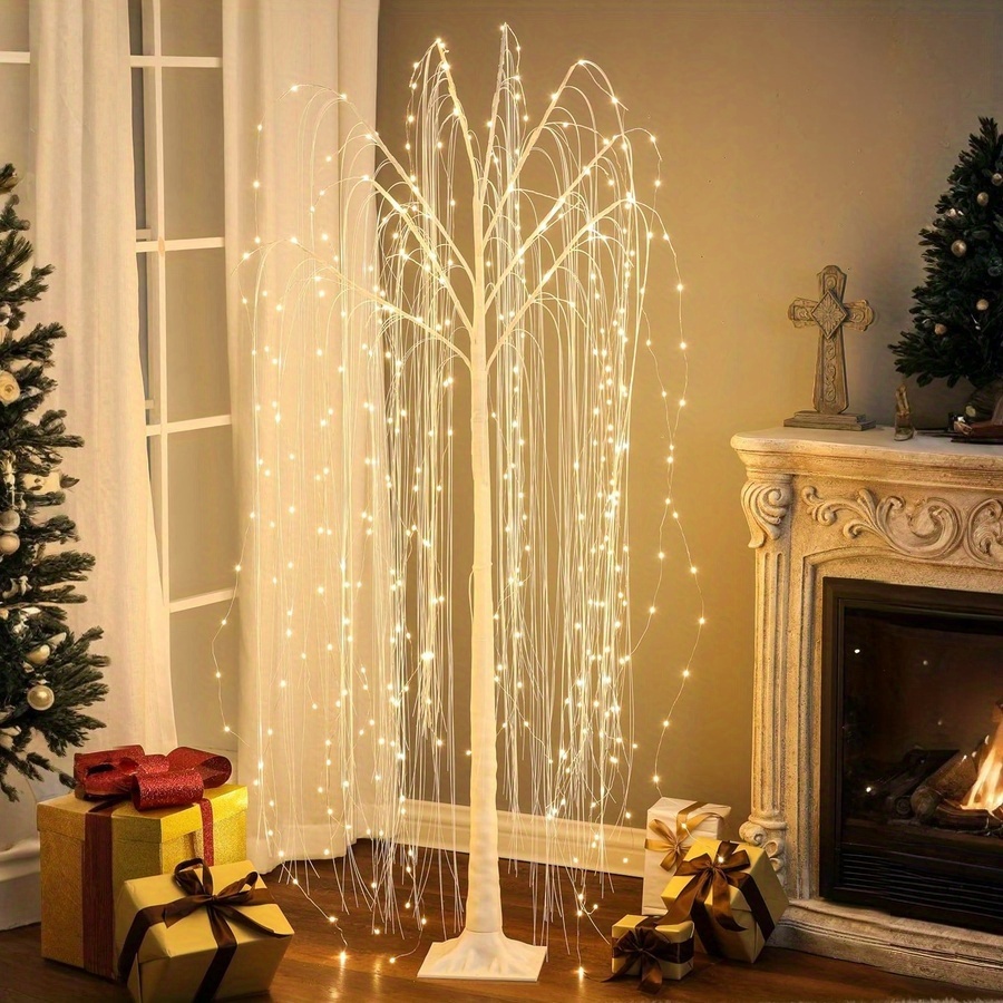 lighted led trees sold on Temu United States